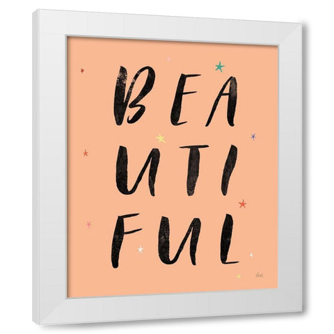 Colorful Bold Words II White Modern Wood Framed Art Print by Marshall, Laura