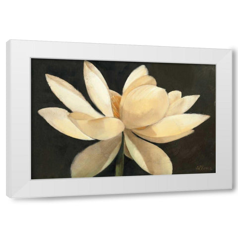 Unfolding White Modern Wood Framed Art Print by Hristova, Albena