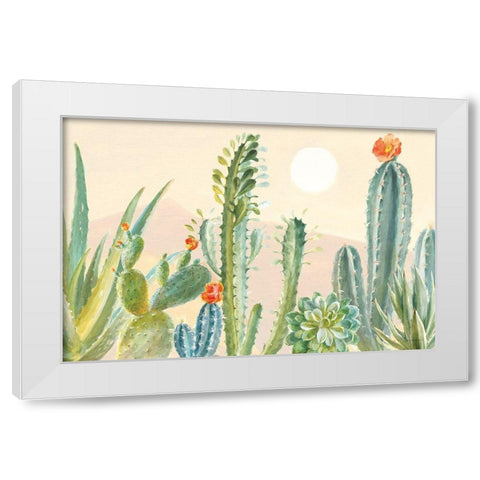 Desert Greenhouse I White Modern Wood Framed Art Print by Nai, Danhui