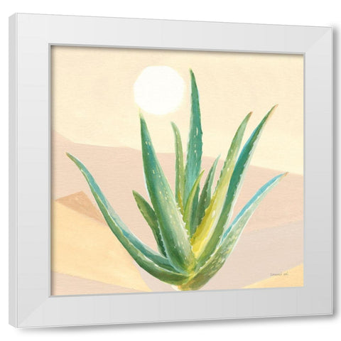 Desert Greenhouse V White Modern Wood Framed Art Print by Nai, Danhui