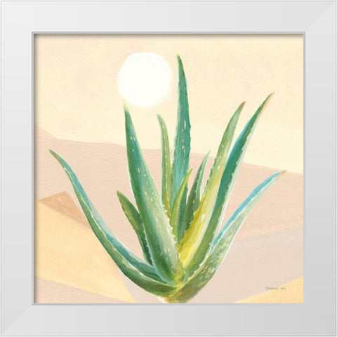 Desert Greenhouse V White Modern Wood Framed Art Print by Nai, Danhui