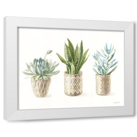 Desert Greenhouse VII White Modern Wood Framed Art Print by Nai, Danhui