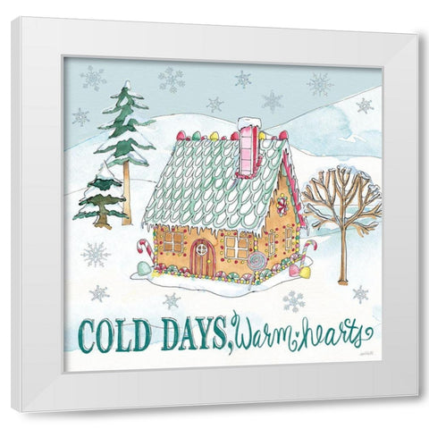 Holiday Trimmings V White Modern Wood Framed Art Print by Tavoletti, Anne