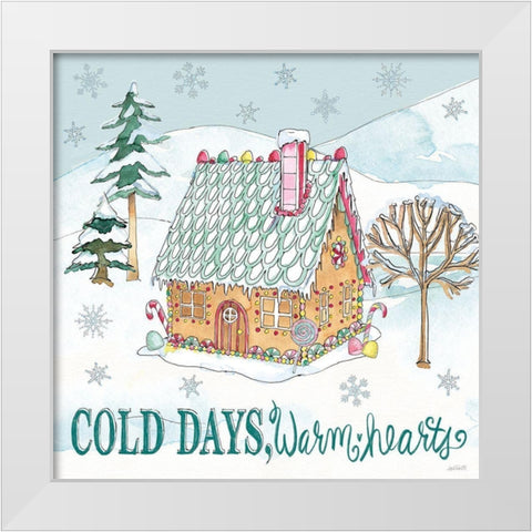 Holiday Trimmings V White Modern Wood Framed Art Print by Tavoletti, Anne