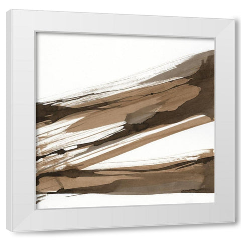 Almost Stripes I White Modern Wood Framed Art Print by Paschke, Chris
