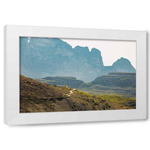 Dolomiti I Color White Modern Wood Framed Art Print by Aledanda