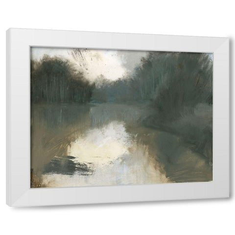 Moody Landscape White Modern Wood Framed Art Print by Wiens, James