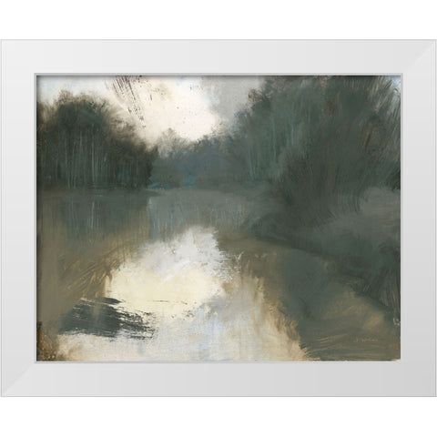 Moody Landscape White Modern Wood Framed Art Print by Wiens, James