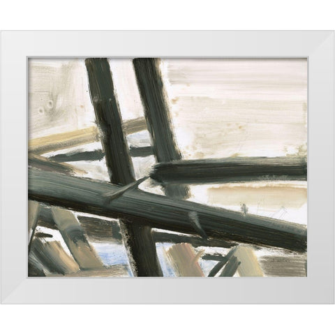 Neutral Abstract White Modern Wood Framed Art Print by Wiens, James