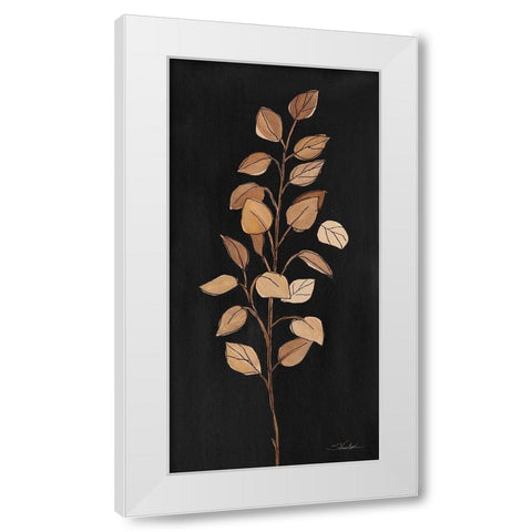 Farm Branch I on Black White Modern Wood Framed Art Print by Vassileva, Silvia