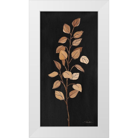 Farm Branch I on Black White Modern Wood Framed Art Print by Vassileva, Silvia