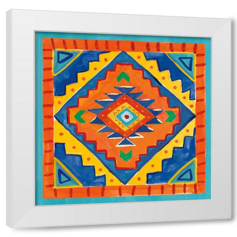 Mucho Caliente VIII White Modern Wood Framed Art Print by Zaman, Farida
