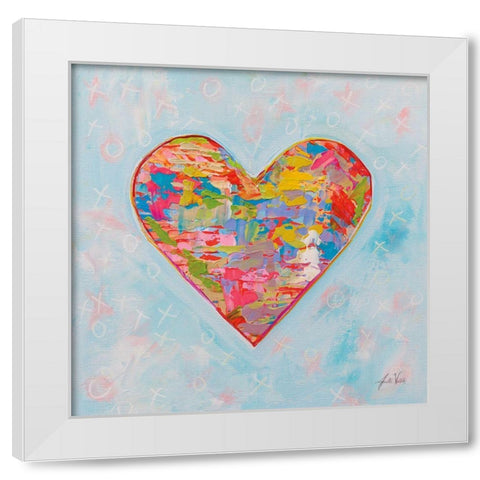 First Love White Modern Wood Framed Art Print by Vertentes, Jeanette