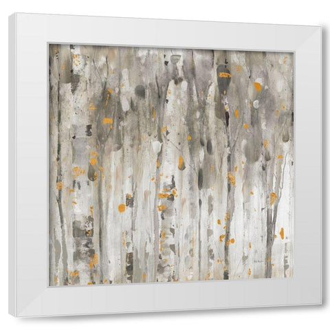 The Autumn Blaze Forest III White Modern Wood Framed Art Print by Audit, Lisa