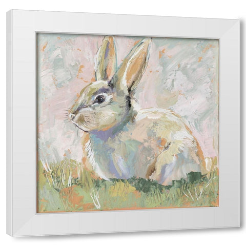 Piper Neutral White Modern Wood Framed Art Print by Vertentes, Jeanette