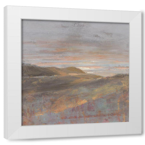 Dawn on the Hills Light White Modern Wood Framed Art Print by Nai, Danhui