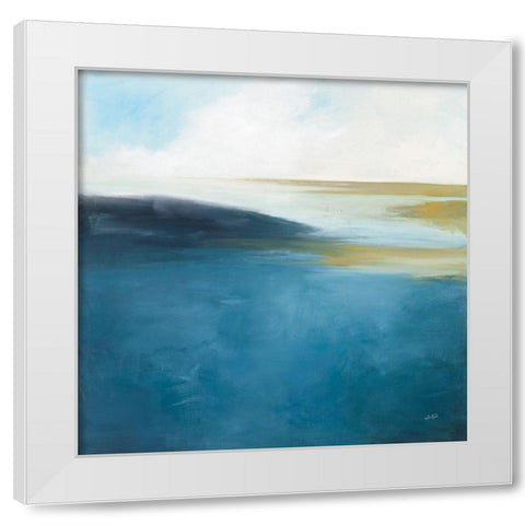 Subtle Sea White Modern Wood Framed Art Print by Purinton, Julia