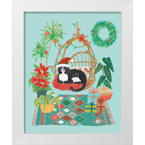 Urban Jungle Christmas I White Modern Wood Framed Art Print by Urban, Mary