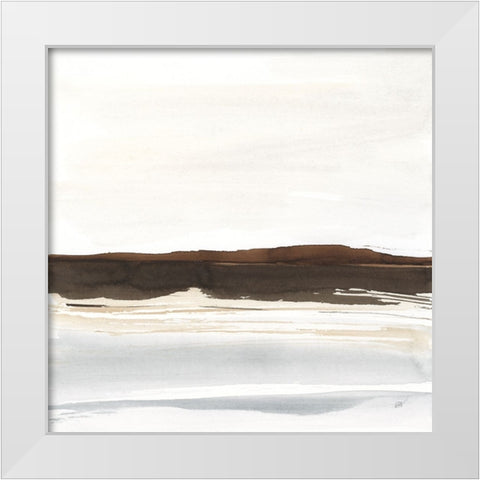 Neutral Dunes II White Modern Wood Framed Art Print by Paschke, Chris