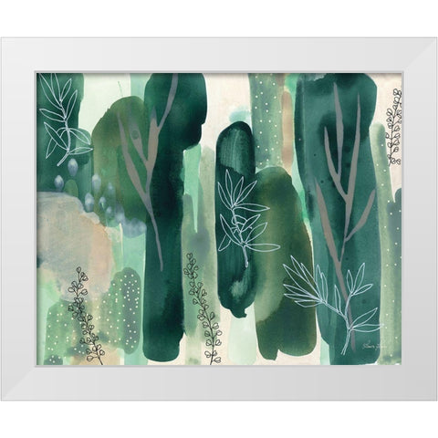 Hidden Forest White Modern Wood Framed Art Print by Horn, Laura
