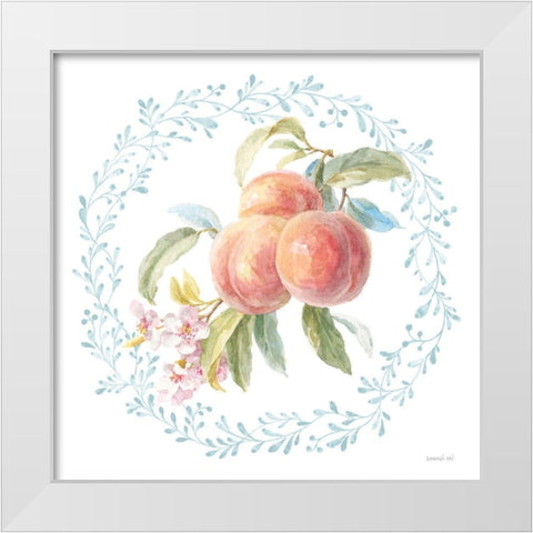 Blooming Orchard III White Modern Wood Framed Art Print by Nai, Danhui