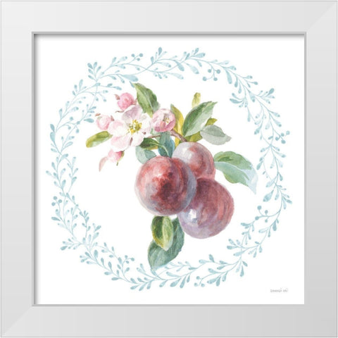 Blooming Orchard V White Modern Wood Framed Art Print by Nai, Danhui