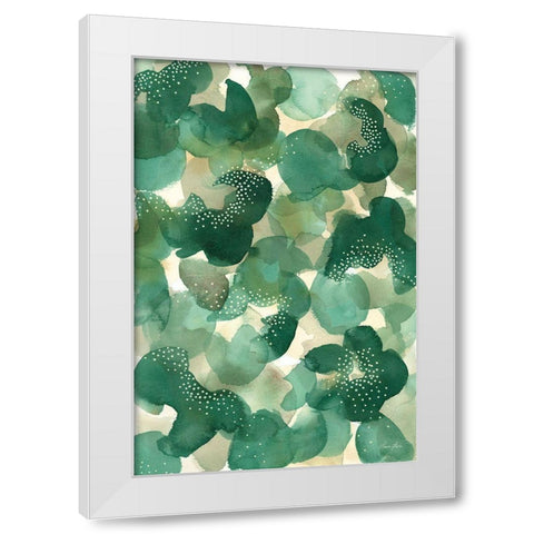 Leaf Canopy White Modern Wood Framed Art Print by Horn, Laura