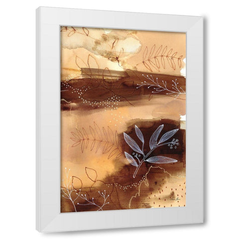 Subtle Autumn White Modern Wood Framed Art Print by Horn, Laura