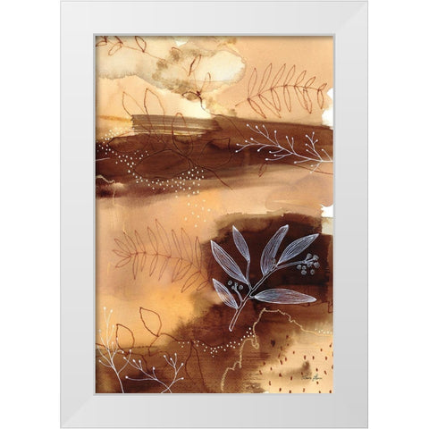 Subtle Autumn White Modern Wood Framed Art Print by Horn, Laura