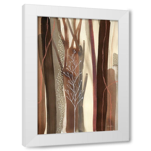 Woodland Awakening White Modern Wood Framed Art Print by Horn, Laura