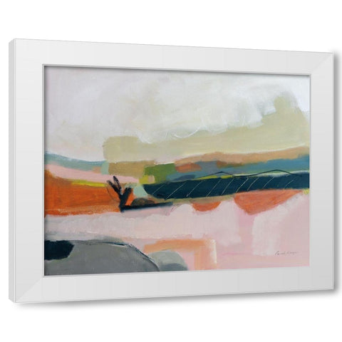 Fortunate Isles White Modern Wood Framed Art Print by Munger, Pamela