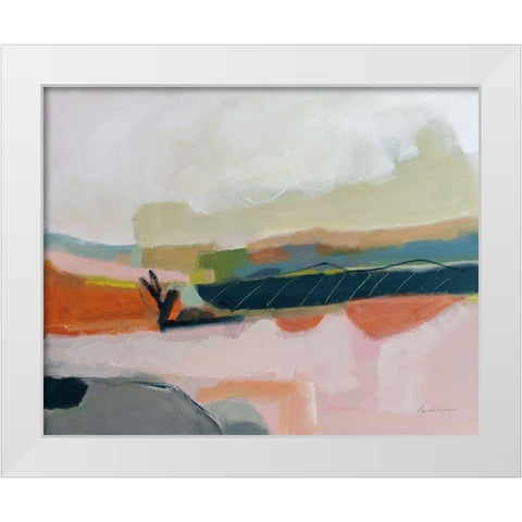 Fortunate Isles White Modern Wood Framed Art Print by Munger, Pamela