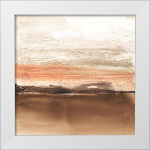 Sand Shadows II White Modern Wood Framed Art Print by Paschke, Chris
