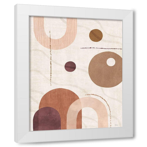 Soft Balance I White Modern Wood Framed Art Print by Charron, Veronique