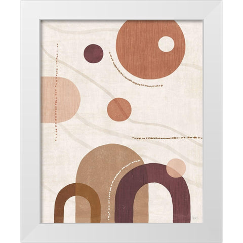 Soft Balance II White Modern Wood Framed Art Print by Charron, Veronique