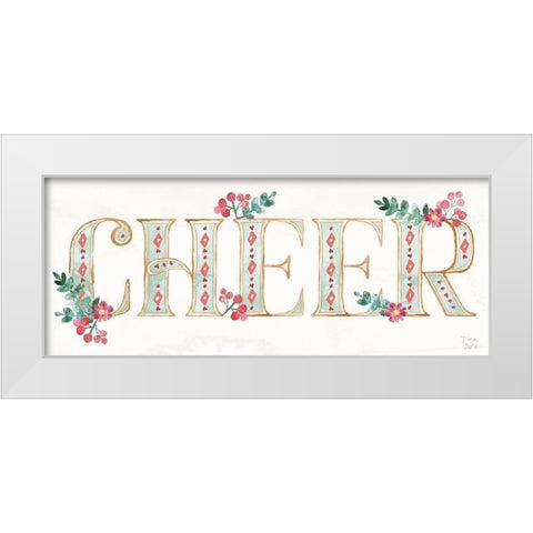 Holiday Sparkle IV White Modern Wood Framed Art Print by June, Dina