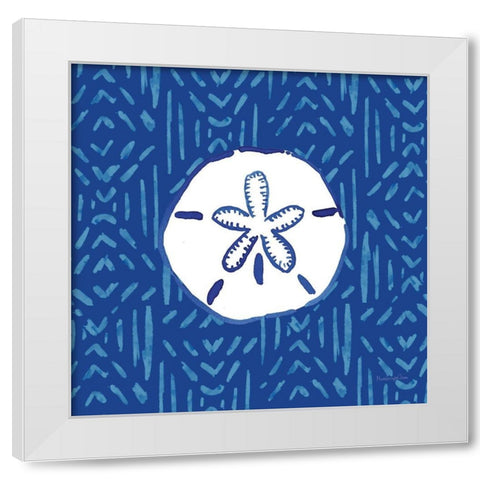 Salty Waves VII White Modern Wood Framed Art Print by Charro, Mercedes Lopez