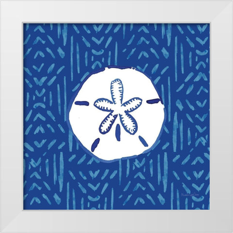 Salty Waves VII White Modern Wood Framed Art Print by Charro, Mercedes Lopez