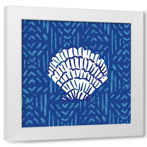 Salty Waves VIII White Modern Wood Framed Art Print by Charro, Mercedes Lopez