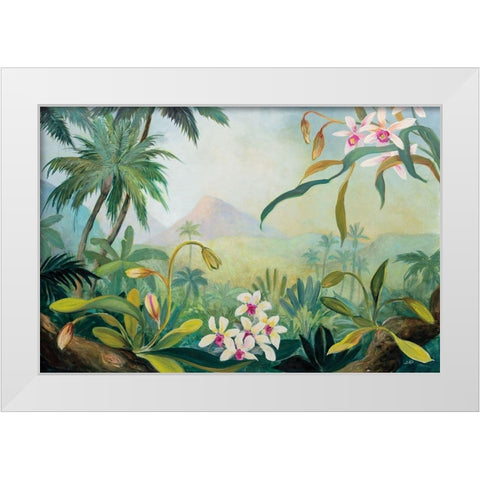 Dreamy Tropics White Modern Wood Framed Art Print by Purinton, Julia