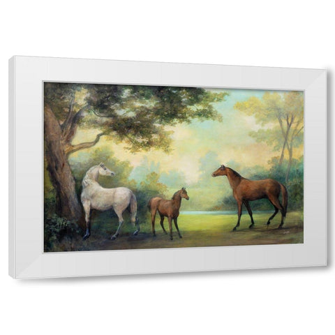 Near the Pasture White Modern Wood Framed Art Print by Purinton, Julia