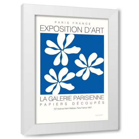Fleurs de Matisse I White Modern Wood Framed Art Print by Charro, Mercedes Lopez