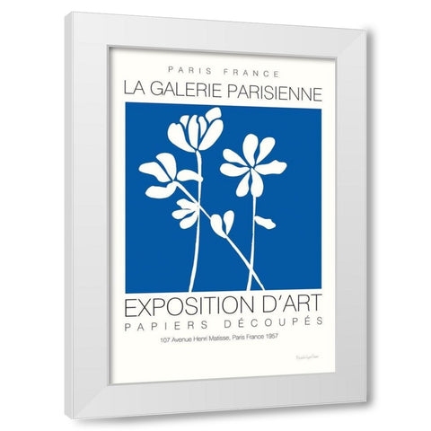 Fleurs de Matisse II White Modern Wood Framed Art Print by Charro, Mercedes Lopez