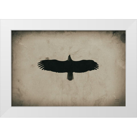 Eagle Pass White Modern Wood Framed Art Print by Larson, Nathan