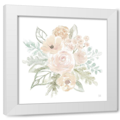 World Tour XIII Neutral White Modern Wood Framed Art Print by June, Dina