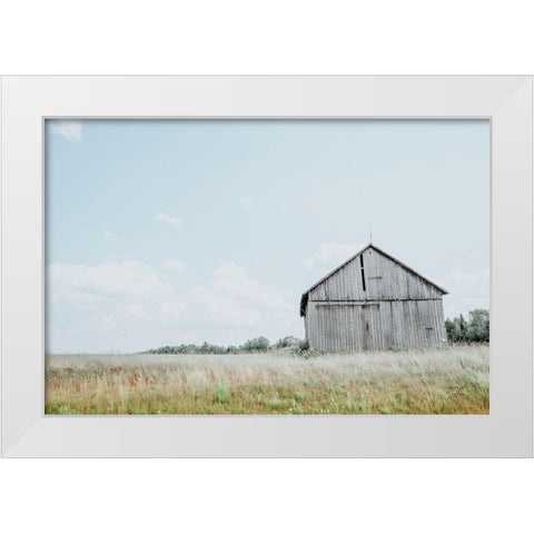Hideout White Modern Wood Framed Art Print by Larson, Nathan