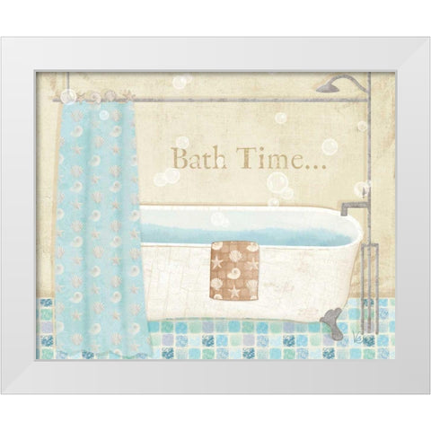 Mosaic Bath II White Modern Wood Framed Art Print by Charron, Veronique