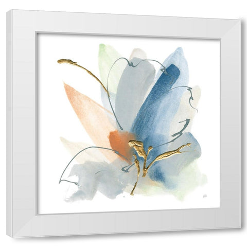 Color Spray II White Modern Wood Framed Art Print by Paschke, Chris