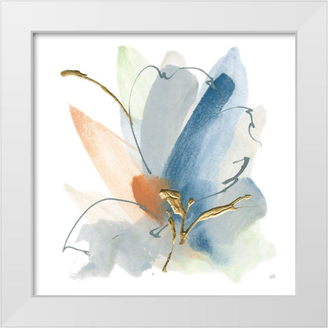 Color Spray II White Modern Wood Framed Art Print by Paschke, Chris