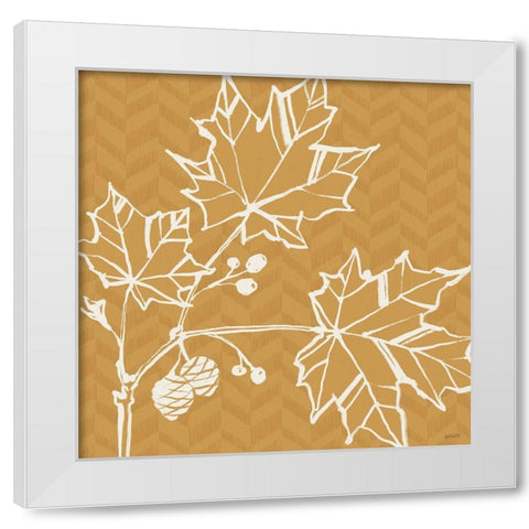 Autumn Tones IV White Modern Wood Framed Art Print by Tavoletti, Anne